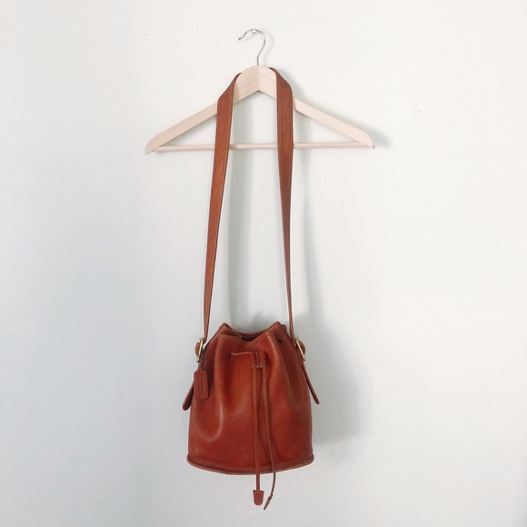 Coach Handbags - Vintage Coach Brown Leather Bucket Bag